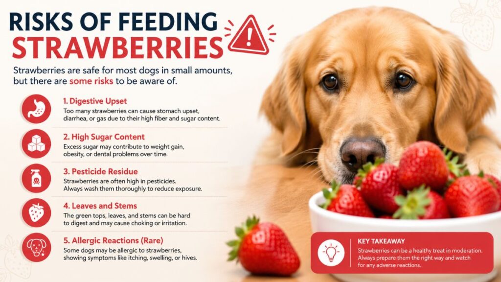 Risks of feeding strawberries