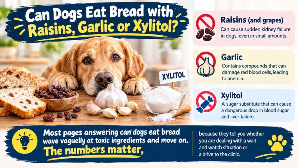 can-dogs-eat-bread-with-raisins-garlic-or-xylitol
