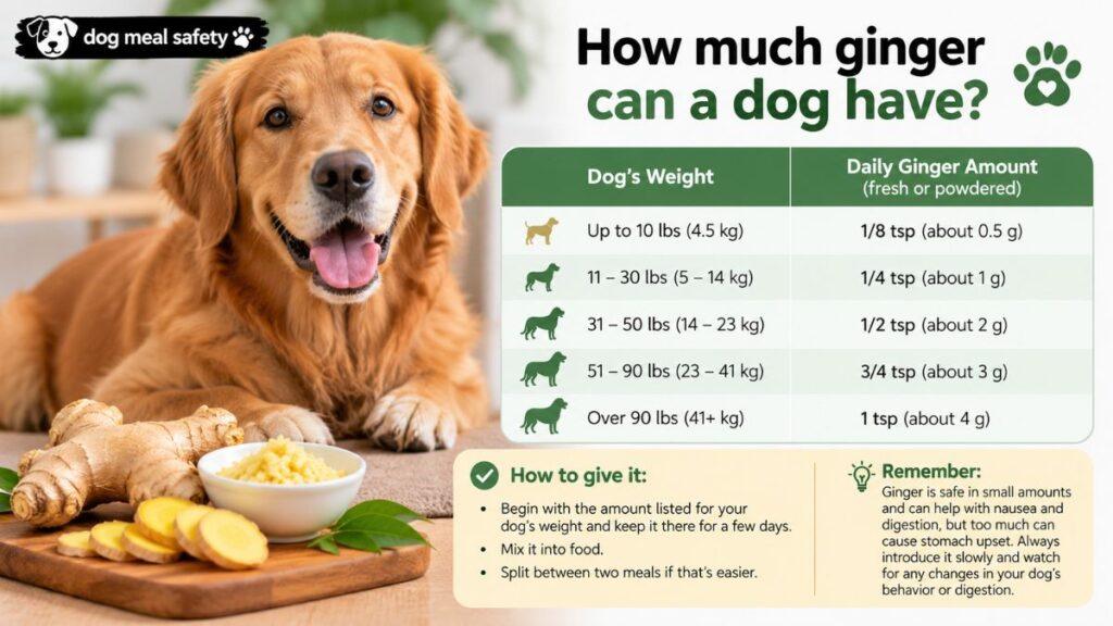 how-much-ginger-can-a-dog-have