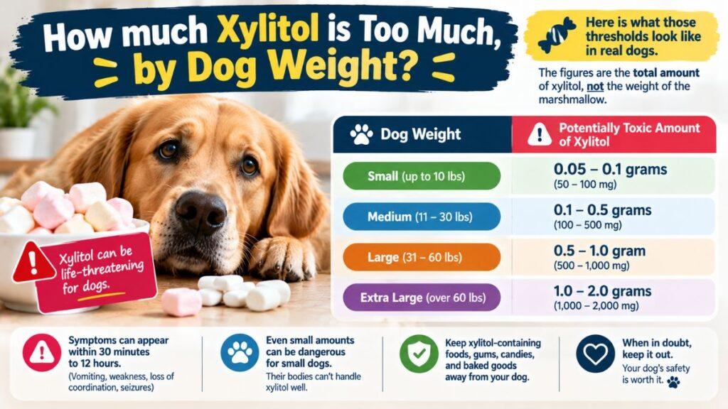 how-much-xylitol-is-too-much-by-dog-weight